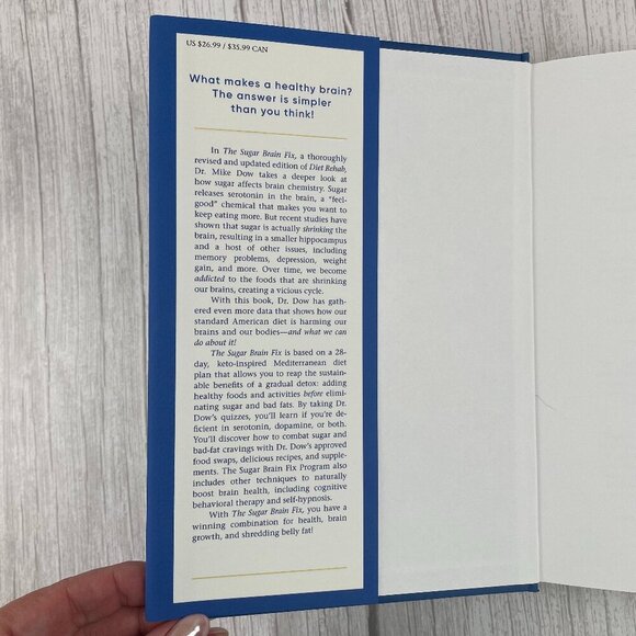 📚 3/$25 The Sugar Brain Fix by Dr. Mike Dow | Hardcover - Picture 3 of 5